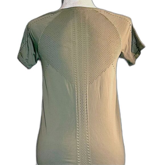 ATHLETA Foothill Seamless Laser Cut Short Sleeve Tee Sz S - Picture 7 of 8